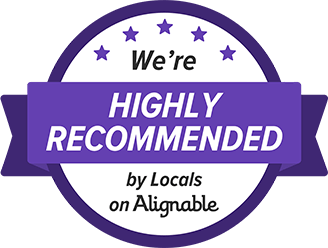 were highly recommended by locals on alignable